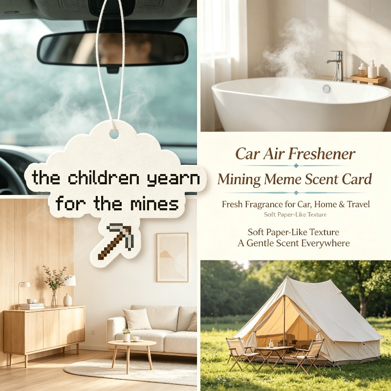 Car Air Freshener - Car Air Freshener Funny Mining Meme
