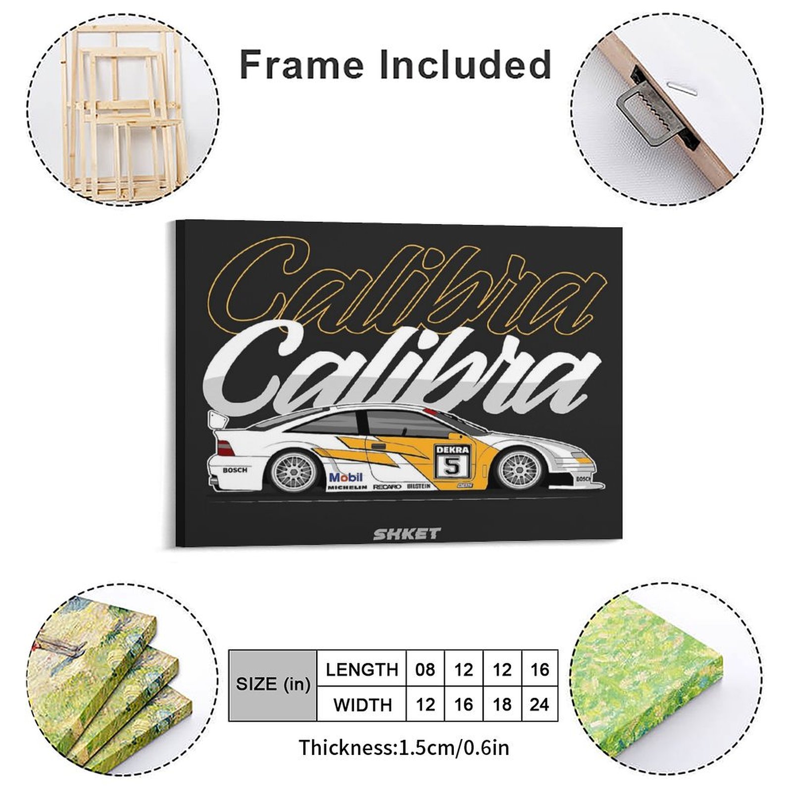 Opel Calibra Dtm Race Car Canv - Car Mirror ulasan dan harga