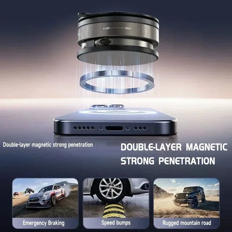 New vacuum magnetic car phone  - Car Vacuum ulasan dan harga