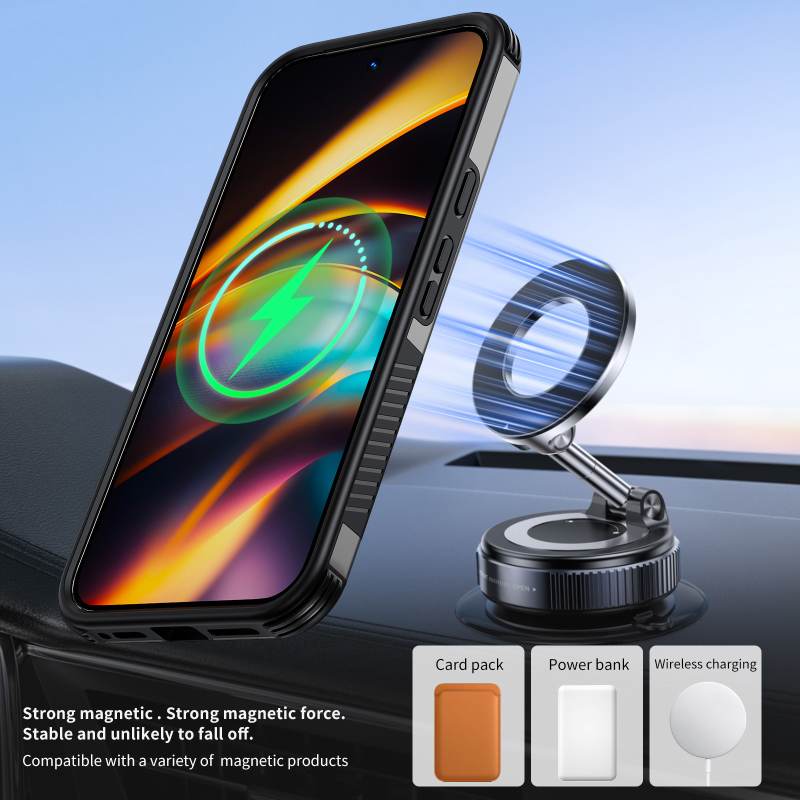 Soft TPU+Hard PC For Magsafe M - Car Phone Holder ulasan dan harga