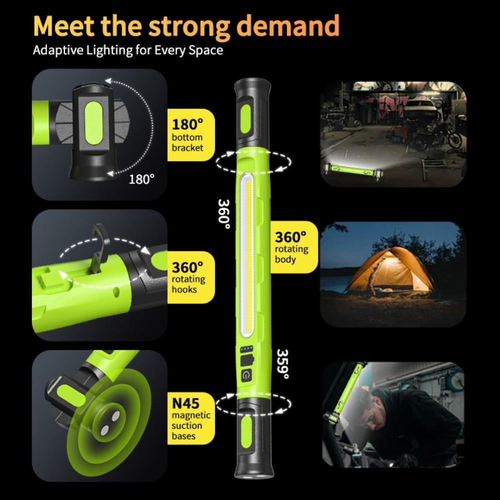 COB LED Work Light Rechargeabl - Car Led Light ulasan dan harga