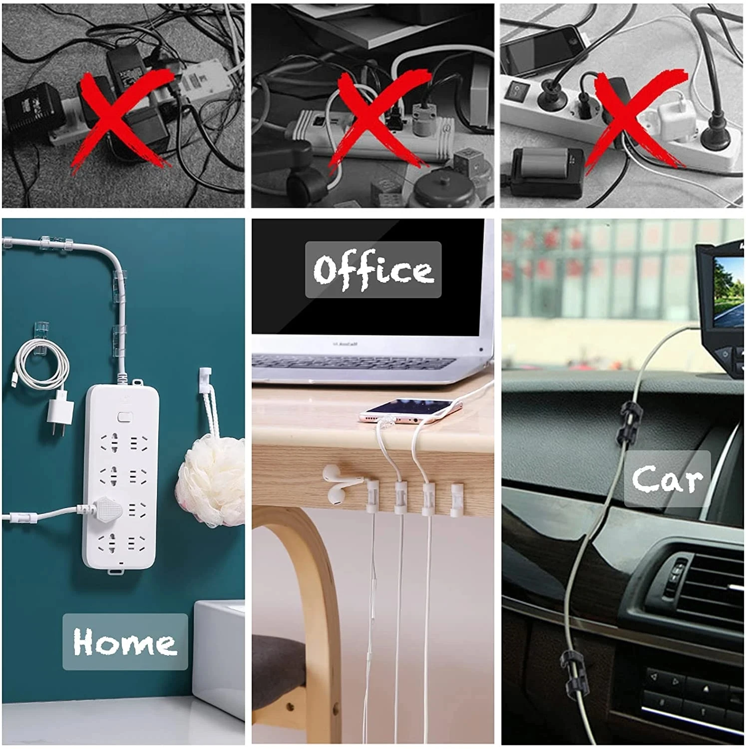 Cable Clips Organizer Drop Wir - Car Organizer ulasan dan harga