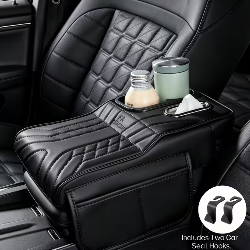 Car Armrest Box Cover Double S - Car Seat Cover ulasan dan harga